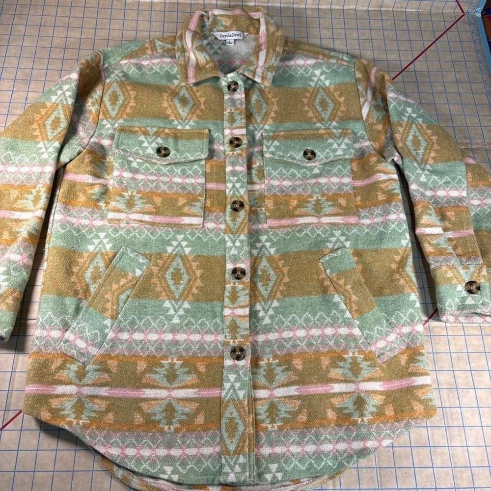 Davi & Dani Jacket Aztec Tan And‎ Grey